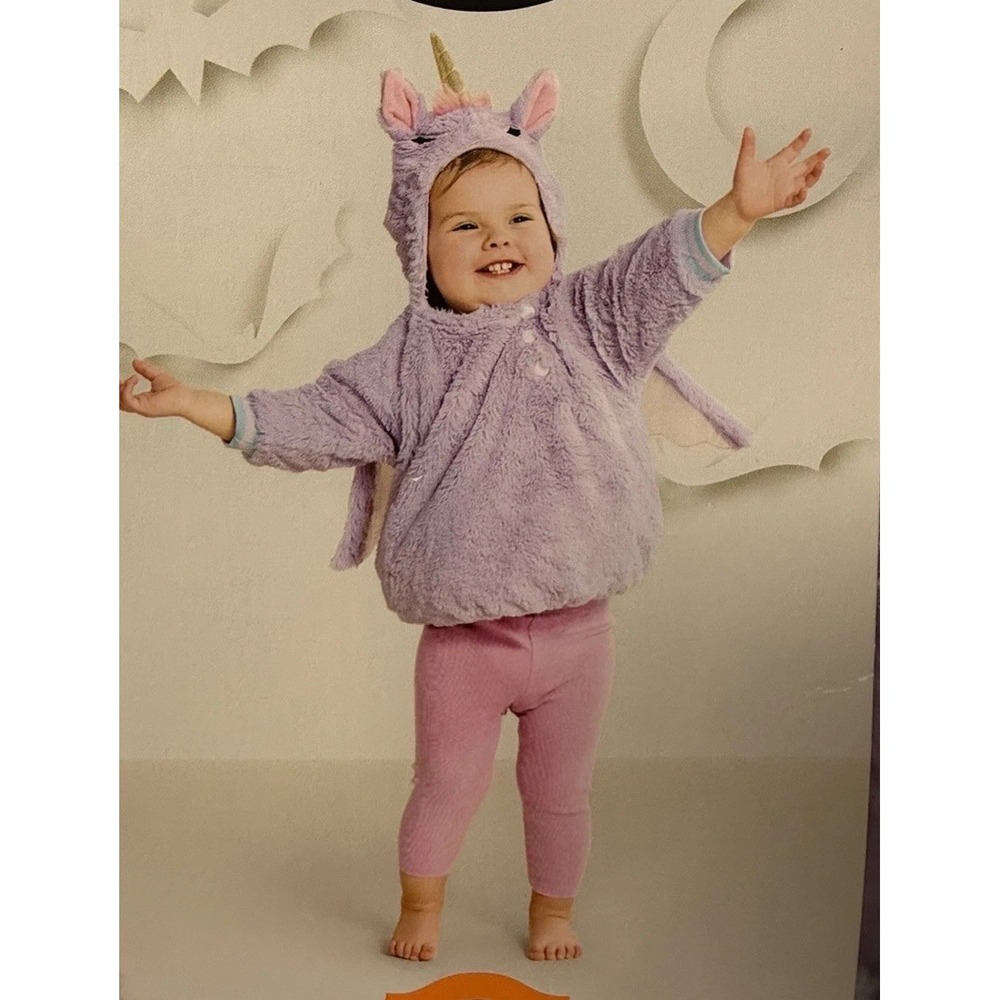 NWT Halloween Costume Purple Rainbow Unicorn Baby 0-6m Hyde & Eek